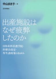 出産施設はなぜ疲弊したのか - 日母産科看護学院・医療法改定・厚生諸政策のあゆみ