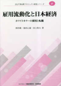 ＪＩＬＰＩＴ第４期プロジェクト研究シリーズ<br> 雇用流動化と日本経済－ホワイトカラーの採用と転職