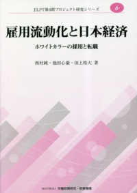 雇用流動化と日本経済－ホワイトカラーの採用と転職 ＪＩＬＰＩＴ第４期プロジェクト研究シリーズ