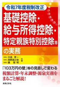 令和７年度税制改正　基礎控除・給与所得控除・特定親族特別控除等の実務