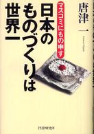 日本のものづくりは世界一―マスコミにもの申す