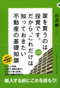 家を買うのは投資です。だから、これだけは知っておきたい不動産の基礎知識 ＨＥＩＢＯＮＳＨＡ　ＢＵＳＩＮＥＳＳ