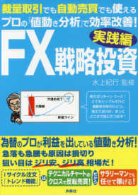 ＦＸ戦略投資実践編 - 裁量取引でも自動売買でも使えるプロの「値動き分析」