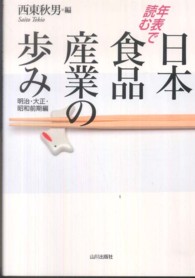 年表で読む 日本食品産業の歩み  明治・大正・昭和前期編