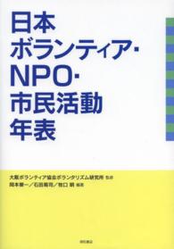 日本ボランティア・ＮＰＯ・市民活動年表