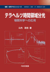 物質・材料テキストシリーズ<br> テラヘルツ時間領域分光―物質科学への応用