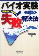 バイオ実験誰もがつまずく失敗＆ナットク解決法