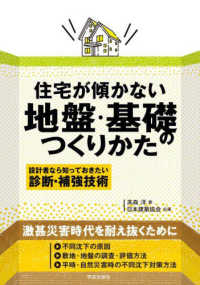 住宅が傾かない地盤・基礎のつくりかた - 設計者なら知っておきたい　診断・補強技術