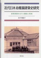 近代日本幼稚園建築史研究 - 教育実践を支えた園舎と地域