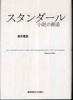 スタンダール - 小説の創造