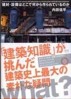 建材・設備はどこで何から作られているのか―建築史上最大の素朴な疑問