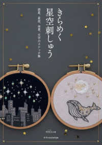 きらめく星空刺しゅう