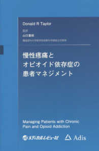 慢性疼痛とオピオイド依存症の患者マネジメント