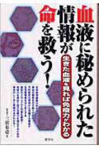 血液に秘められた情報が命を救う！ - 生きた血液を見れば免疫力がわかる