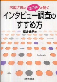 お客さまの“生の声”を聞くインタビュー調査のすすめ方