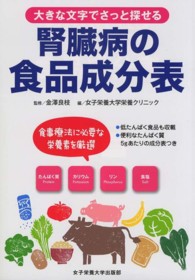 腎臓病の食品成分表 - 大きな文字でさっと探せる