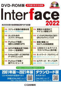 ＜ＣＤ－ＲＯＭ＞（Ｗｉｎ版）<br> Ｗ＞Ｉｎｔｅｒｆａｃｅ　ＣＤ－ＲＯＭ版 〈２０２２〉 - 約２０００頁の技術解説記事ＰＤＦを収録