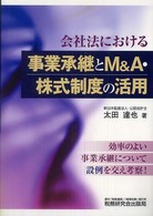 会社法における事業承継とＭ＆Ａ・株式制度の活用