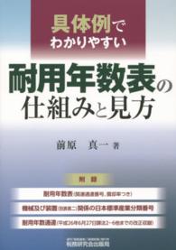 具体例でわかりやすい　耐用年数表の仕組みと見方