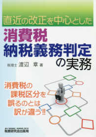 消費税納税義務判定の実務 - 直近の改正を中心とした