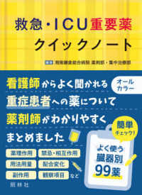 救急・ＩＣＵ重要薬クイックノート