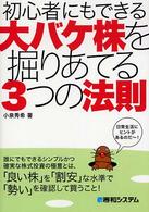 初心者にもできる大バケ株を掘りあてる３つの法則