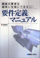 顧客の要求を確実に仕様にできる要件定義マニュアル