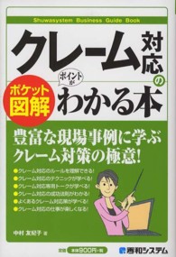 クレーム対応のポイントがわかる本 - ポケット図解 Ｓｈｕｗａｓｙｓｔｅｍ　ｂｕｓｉｎｅｓｓ　ｇｕｉｄｅ　ｂｏｏ