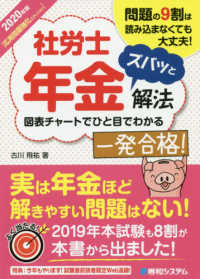 社労士年金ズバッと解法　応用問題強化エディション〈２０２０年版〉