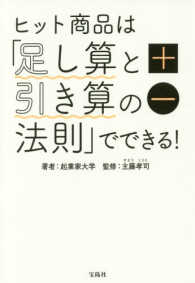 ヒット商品は「足し算と引き算の法則」でできる！