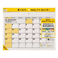 Ｃ１１１　ＮＯＬＴＹカレンダー壁掛（Ａ３横） 〈２０２５〉 ［カレンダー］