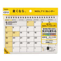Ｃ２１２　ＮＯＬＴＹカレンダー卓上（Ａ５横） 〈２０２５〉 ［カレンダー］
