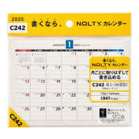 Ｃ２４２　ＮＯＬＴＹカレンダー卓上（Ａ６変型） 〈２０２５〉 ［カレンダー］