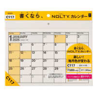 Ｃ１１７　ＮＯＬＴＹカレンダー壁掛（Ａ４横） 〈２０２６〉 ［カレンダー］