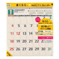 Ｃ１２６　ＮＯＬＴＹカレンダー壁掛（Ｂ３変型） 〈２０２６〉 ［カレンダー］