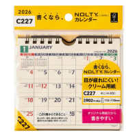 Ｃ２２７　ＮＯＬＴＹカレンダー卓上（Ａ６変型） 〈２０２６〉 ［カレンダー］