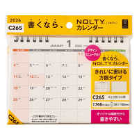 Ｃ２６５　ＮＯＬＴＹカレンダー卓上方眼（Ｂ６横） 〈２０２６〉 ［カレンダー］
