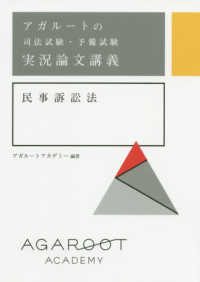 アガルートの司法試験・予備試験実況論文講義民事訴訟法