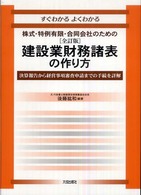 すぐわかるよくわかる建設業財務諸表の作り方 - 株式・特例有限・合同会社のための