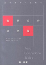 食事療法に便利な食品成分早見表