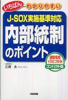 いちばんわかりやすい内部統制のポイント - Ｊ－ＳＯＸ実施基準対応