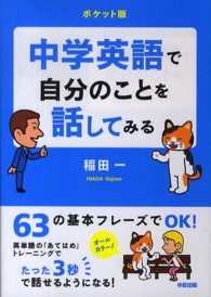 中学英語で自分のことを話してみる - ポケット版