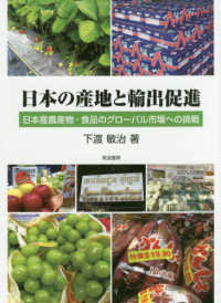 日本の産地と輸出促進 - 日本産農産物・食品のグローバル市場への挑戦