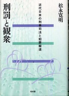 刑罰と観衆―近代日本の刑事司法と犯罪報道