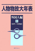 人物物故大年表　外国人編〈１〉古代～１９世紀