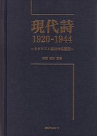 現代詩 - モダニズム詩誌作品要覧