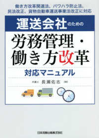 運送会社のための労務管理・働き方改革対応マニュアル - 働き方改革関連法、パワハラ防止法、民法改正、貨物自