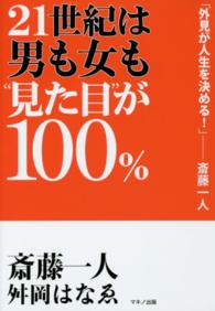 ２１世紀は男も女も“見た目”が１００％