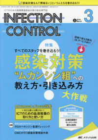 ＩＮＦＥＣＴＩＯＮ　ＣＯＮＴＲＯＬ 〈２０１８　３（第２７巻３号）〉 - ＩＣＴのための医療関連感染対策の総合専門誌 特集：感染対策”ムカンシン組”への教え方・引き込み方大作戦