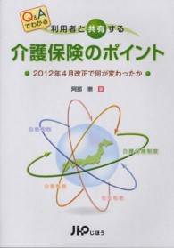 利用者と共有する介護保険のポイント - ２０１２年４月改正で何が変わったか